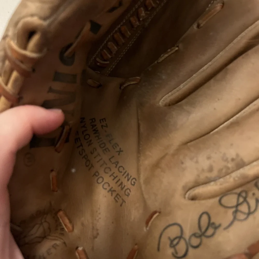 Spalding Baseball Mitt Glove Bob Gibson Advisory Staff American National League